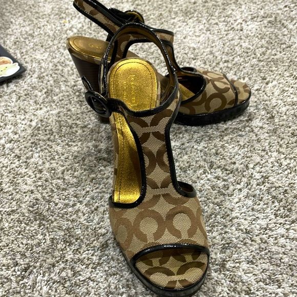 Coach Platform High Heels! Size 10 - Picture 3 of 6